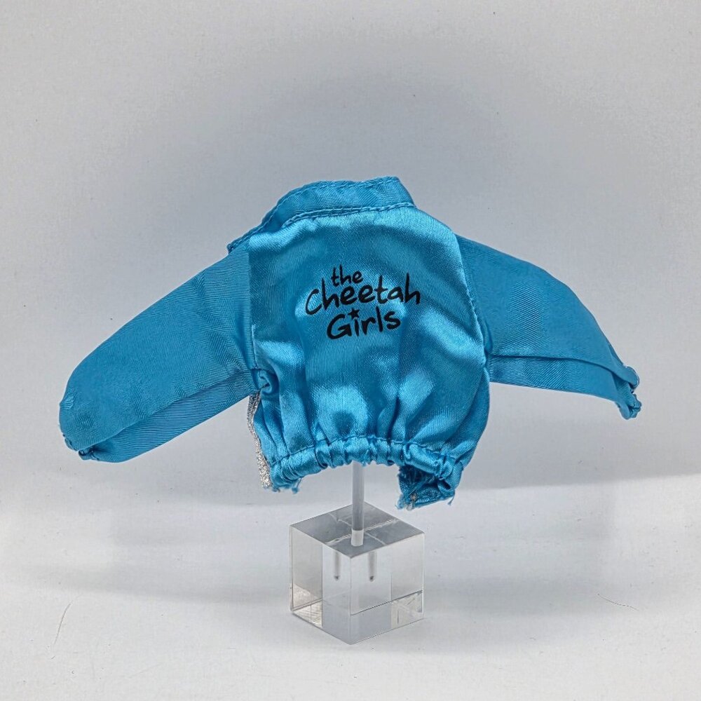 Disney The Cheetah Girls Doll Size Blue Bomber Jacket Replacement With Silver Tr